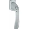 HOPPE Fenstergriff NY 0810SV/U10 Alu.F9/stahlfarbig 35mm Selbstsperrend
