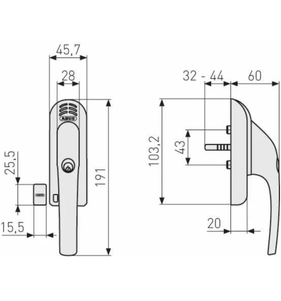 ABUS Abschließbarer Fenstergriff FG300A S AL0145 9 ABUS Abschließbarer Fenstergriff FG300A S AL0145 – Bild 7