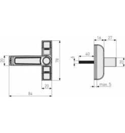 ABUS Fenster-Zusatzsicherung 2410 W CL/DFNLI -Abusbyti Geschaft fenster zusatzsicherung 1586335 czm 2