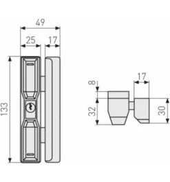 ABUS Dachfenster-Zusatzsicherung DF88 B AAL0006 14 ABUS Dachfenster-Zusatzsicherung DF88 B AAL0006 -Abusbyti Geschaft fenster zusatzsicherung 1586370 czm