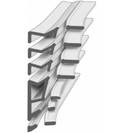 Ellen Renovierungs-Flügelfalzdichtung Bei 6,5m X Nutbr. 2,8 - 5,0 XFalzh. 6,5 - 19,0 Mm TPE -Abusbyti Geschaft fensterdichtung 766038 czm 2