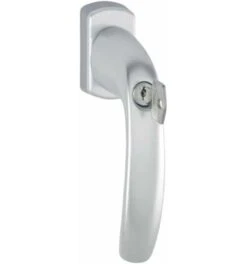 Hoppe DK-Fenstergriff, Abschl, Druckzyl, VK7, ALU, 0810S/U10, New York, Secu100, Mit VKstift, F1