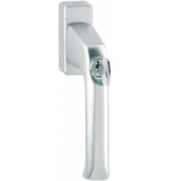 Hoppe DK-Fenstergriff, Abschl, Mit Druckzyl, VK7, ALU, 013S/U34, London, Mit Vkstift 32, F8019