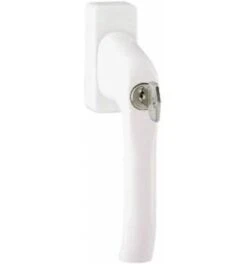 Hoppe DK-Fenstergriff, Abschl, Druckzyl, VK7, ALU, 055S/U34, Palermo, Mit VKstift, F9016