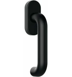 HEWI Fenstergriff 111PBFG PA 90 Tiefschwarz 35mm Stand.