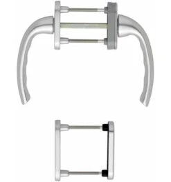 Hoppe Fenstertür-Griffgarnitur 0710RH/66N/U26/0710 F1F1 N12A7503 7 PZ63-68