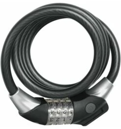 ABUS Spiralkabelschloss 1450/185 Black TexKF