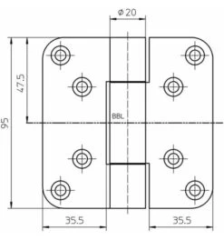 Simonswerk Objektband VARIANT VN 2929/100 VA Ma Geb.100kg 20mm DIN L/R Stu.Tür -Abusbyti Geschaft objektband 1535521 czm