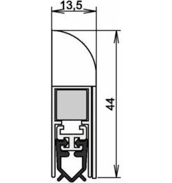 Türdichtung Wind-Ex 1-310 1-s.L.985mm Alu.silberf.HLT ATHMER