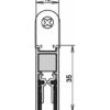 Türdichtung Doppeldicht® M-12/35 1-393 2-s.L.708mm Alu.silberf.HLT ATHMER -Abusbyti Geschaft tuerdichtung 1536314 czm