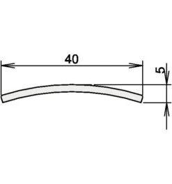Niroschwelle 164 3-107 L.1090mm VA Ma Geb.ATHMER