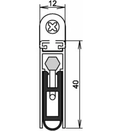 Türdichtung Kältefeind Allround® 1-689 1-s.L.1083mm Alu.silberf.HLT ATHMER
