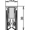 Türdichtung Schall-Ex® L-15/30 WS 1-880 1-s.L.958mm Alu.silberf.HLT ATHMER -Abusbyti Geschaft tuerdichtung 1536329 czm 4