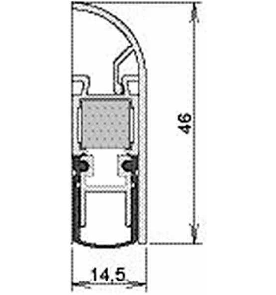 Türdichtung Schall-Ex® Applic A 1-s.L.930mm Alu.weiß HLT ATHMER 4 Türdichtung Schall-Ex® Applic A 1-s.L.930mm Alu.weiß HLT ATHMER – Bild 2