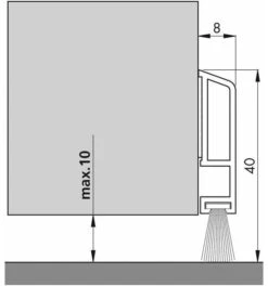 Ellen PDS-B-ZK-Bodendichtung Nr. 0703291 Braun 100 Cm