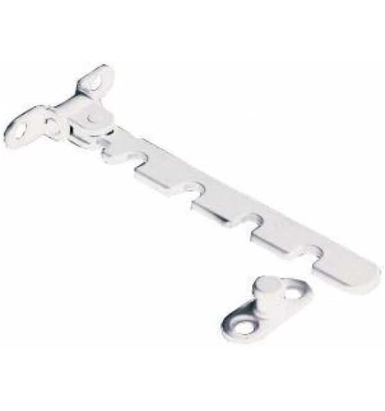 Fensterfeststeller Weiß, Kunststoffbeschichtet 3 Fensterfeststeller Weiß, Kunststoffbeschichtet